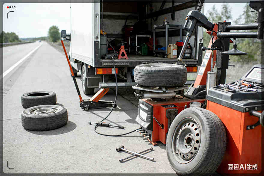 周至扎胎道路救援-流动补胎